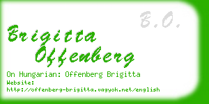 brigitta offenberg business card